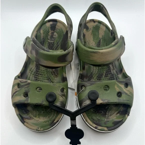 CROCS Shoes Crocs Bayaband Marbled Sandal K Military Green